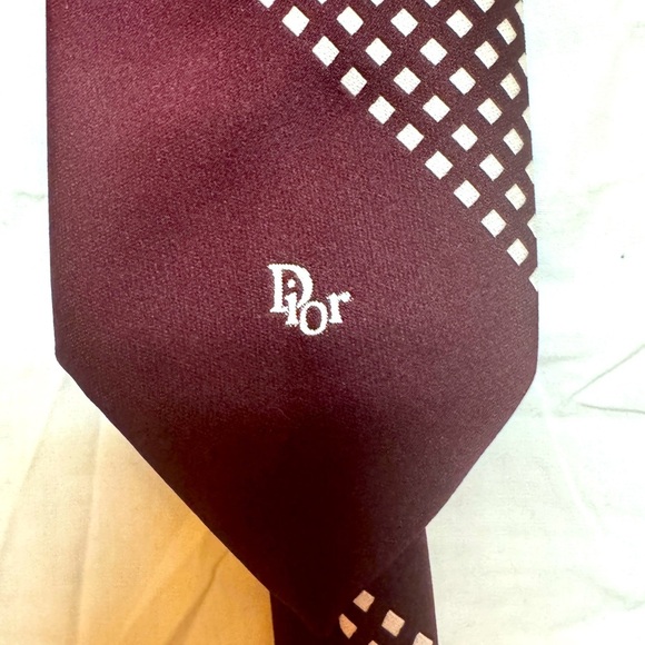 NWOT Vintage Christian Dior Cravates all polyester Paris New York Neck tie - Picture 2 of 3